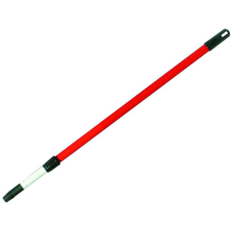 Mco telescopico in metallo plastificato con vite mt.1,50 per scope - da cm.76,5 a mt.1,5 - 6 pz