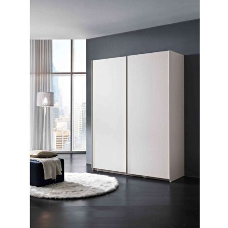 Mcs Mobili Armadio Bianco con Ante Scorrevoli - 163x60x211 cm