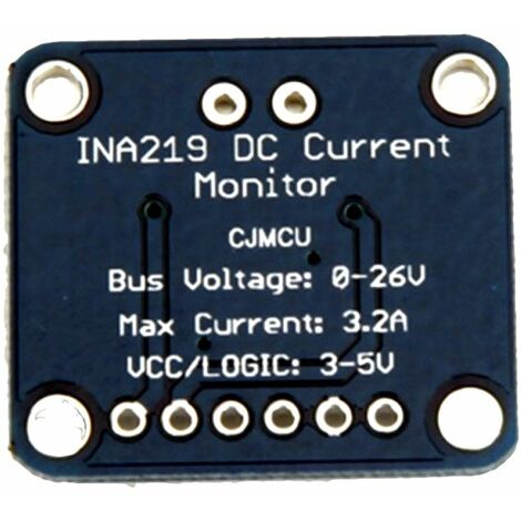 MCU-219, INA219 I2C IIC Sensor de fuente de alimentación de corriente continua bidireccional Módulo de interrupción Sensor de monitoreo de energía
