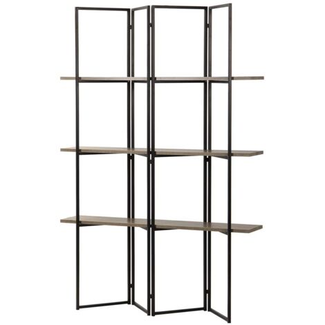 MDF Metall Vinyl Regal K/D 120X29X180 Cm