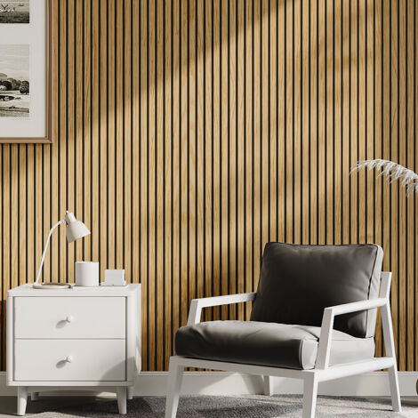 MDF Wall Panel with PVC Veneer & PET Backing