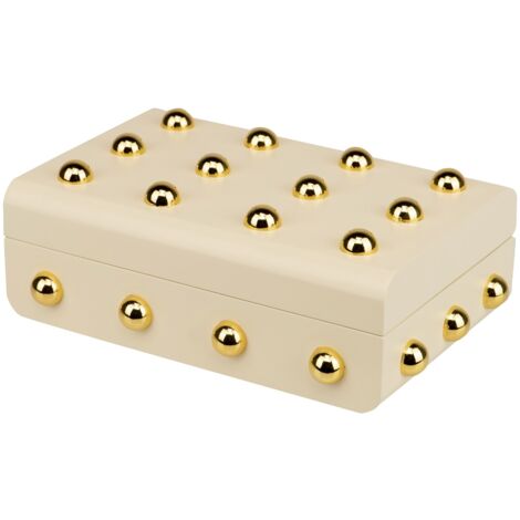 MDF-Zinkbox mit Nieten 24X16X7,5 cm