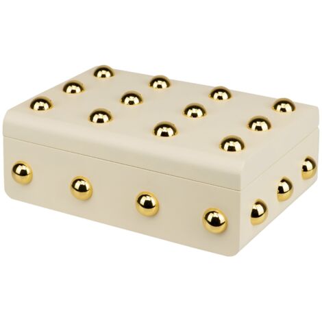 MDF-Zinkbox mit Nieten 32X22X11,5 cm