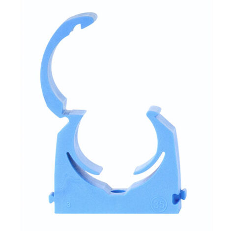 MDPE Pipe Clips Blue - 35mm
