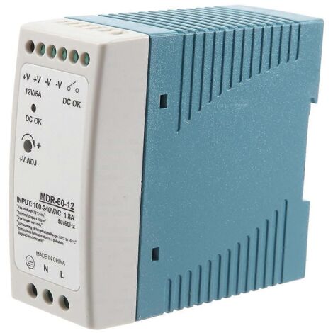 MDR-60 12V 60W Din Rail power supply ac-dc driver voltage regulator--