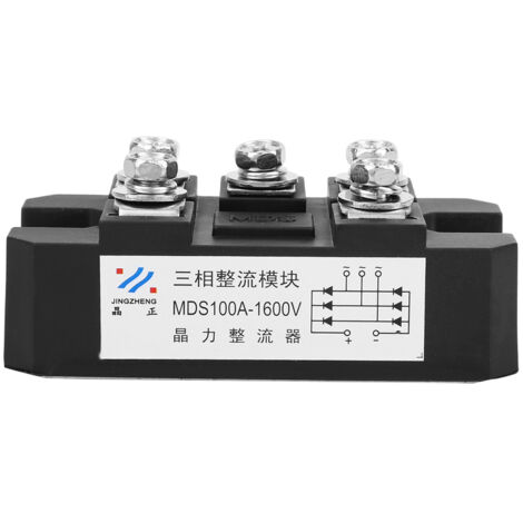 MDS-100A 1600 V 5 bornes Module à diodes triphasé à double alternance Pont redresseur