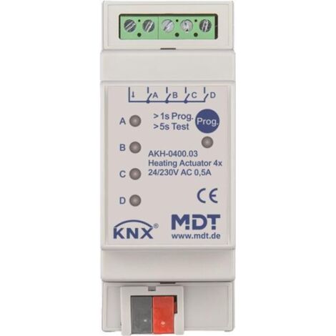 MDT AKH-0400.03 attuatore per riscaldamento 24-230 V 4 canali