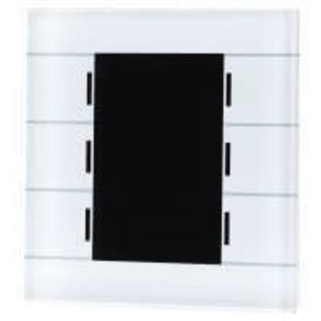 mdt Glastaster II interrupteur blanc finition verre