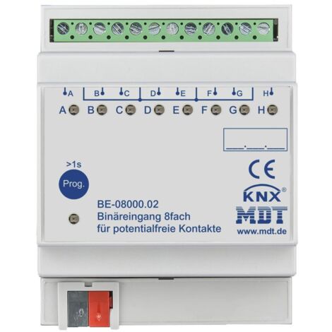 MDT technologies Binäreingang 8-fach 4TE REG, potentialfrei BE-08000.02
