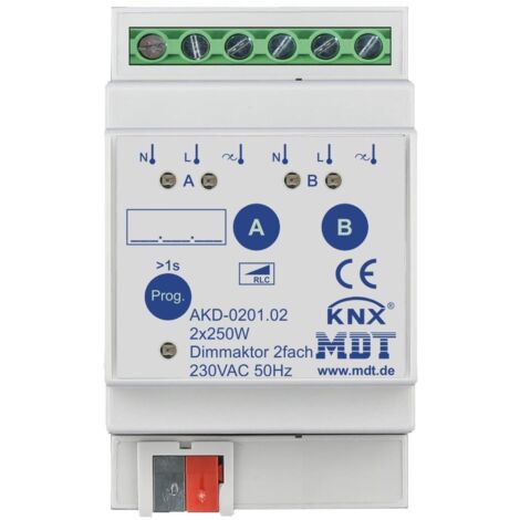 MDT technologies Dimmaktor 2-fach 3TE REG AKD-0201.02
