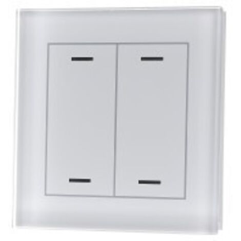 MDT technologies Glastaster II Light 2-fach RGBW, weiß, neutral BE-GTL20W.01