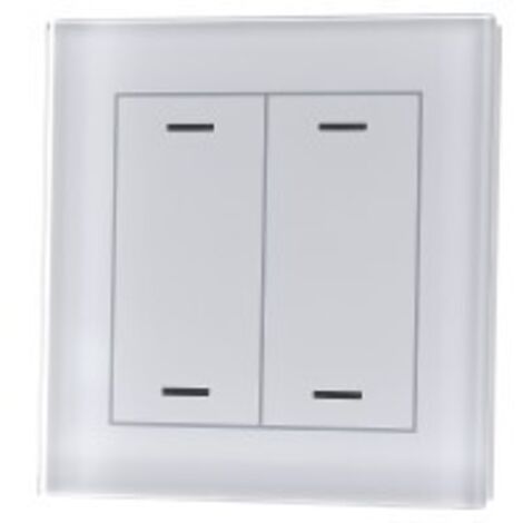 MDT technologies Glastaster II Light 2-fach RGBW, weiß, neutral BE-GTL2TW.01