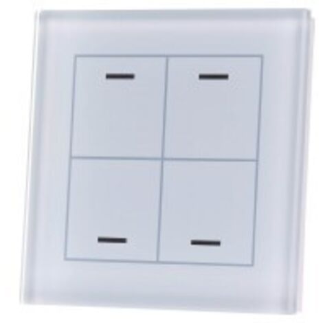 MDT technologies Glastaster II Light 4-fach RGBW, weiß, neutral BE-GTL4TW.01