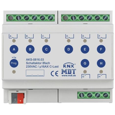 MDT technologies Schaltaktor 8-fach 6TE AKS-0816.03