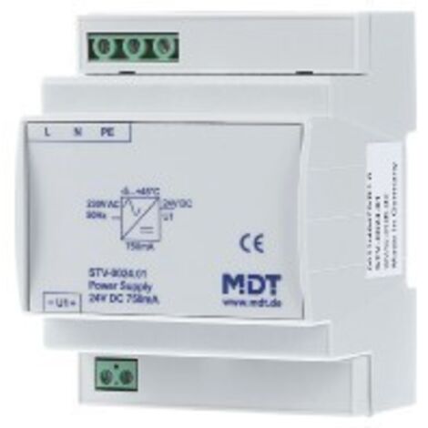MDT technologies Spannungsversorgung 4TE REG,750mA,24VDC SELV STV-0024.01
