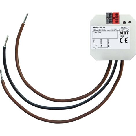 MDT Universalaktor 2-fach UP 10A 230VAC 14µF 2EVG