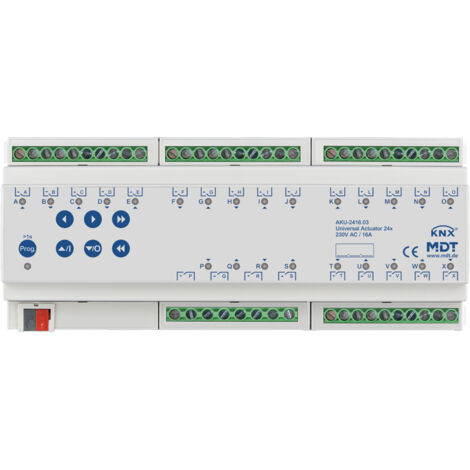 MDT Universalaktor 24-fach 12TE REG 16A 230VAC 100µF 15EVG