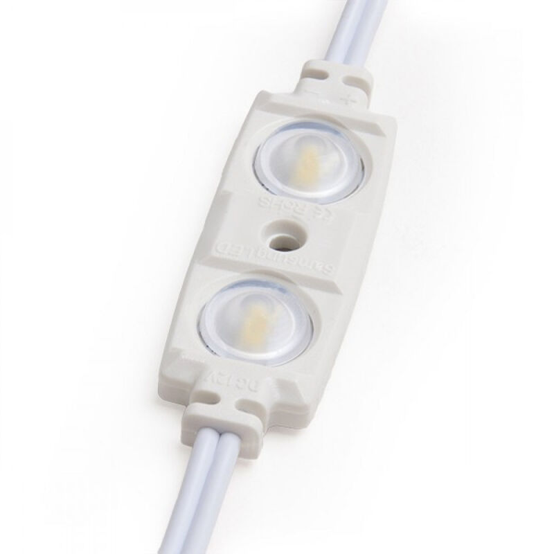 

Greenice - Módulo 2 LEDs Samsung 5630 Inyectado IP67 Óptica 1,2W 70Lm | Blanco Natural (RA-BL-5630W02-LENS-R-CW)