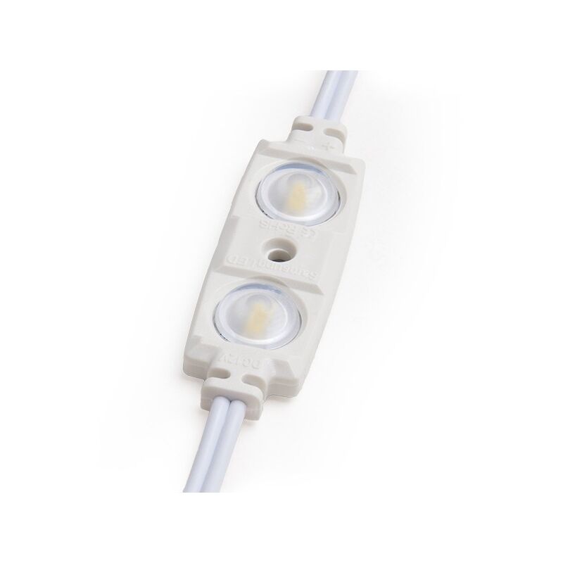 

Módulo 2 LEDs Samsung 5630 Inyectado IP67 Óptica 1,2W 70Lm | Blanco Cálido (RA-BL-5630W02-LENS-R-CW)