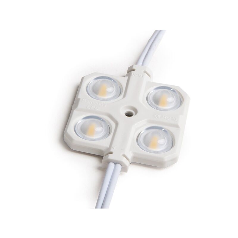 

Módulo 4 LEDs Samsung 5630 Inyectado IP67 Óptica 2W 150Lm | Blanco Natural (RA-BL-5630W04-LENS-R-CW)