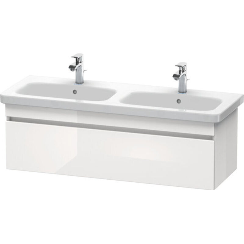 

Módulo de lavabo Duravit DuraStyle de pared 6398, 1 extraíble, 1230mm, Color (frente/cuerpo): Blanco mate / Basalto mate - DS639801843