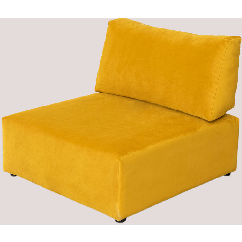 

Módulos para Sofá en Terciopelo Kata Mostaza Sillón - Sklum