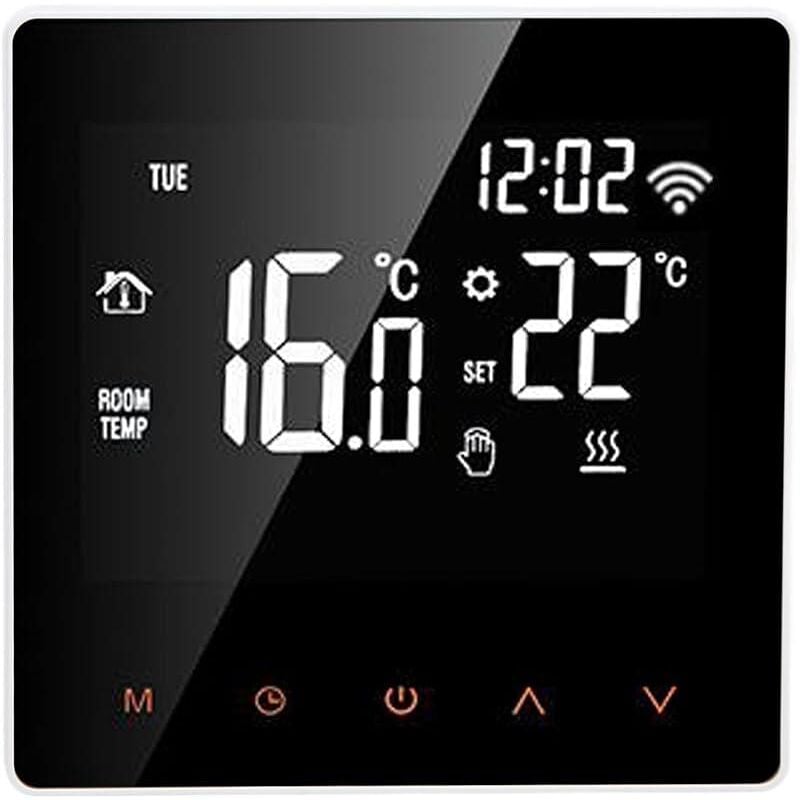 ME81H ac 230V wifi Thermostat intelligent, affichage lcd Thermostat Intelligent Thermostat de chauffage par le sol(3A, white back orange press)