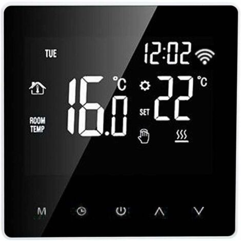ME81H Smart WIFI LCD Thermostat Eau Sol Chauffage Chaudière Murale lectrique Chauffage Sol Thermostat pour Tuya AC230V Fond Blanc Bouton Blanc 16A