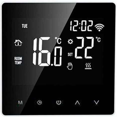 ME81H Smart WIFI LCD Thermostat Eau Sol Chauffage Chaudière Murale lectrique Chauffage Sol Thermostat pour Tuya AC230V Fond Blanc Bouton Blanc 16A A