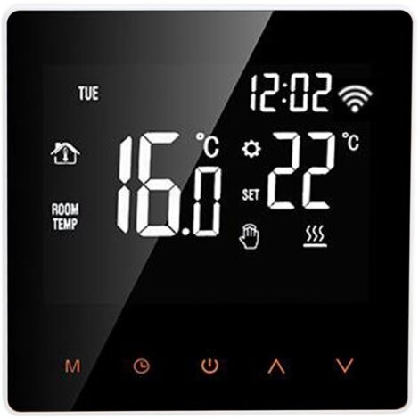 ME81H Smart WiFi LCD Thermostat Water Floor chauffage Mur Choiler électrique pour Tuya AC230Vwhite Fond Orange Bouton 3A