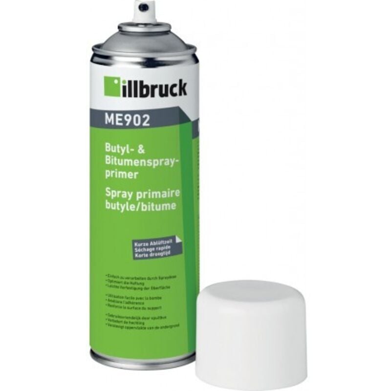 Illbruck - ME902 Primaire Butyle & Bitume en spray 500ML (Par 12)