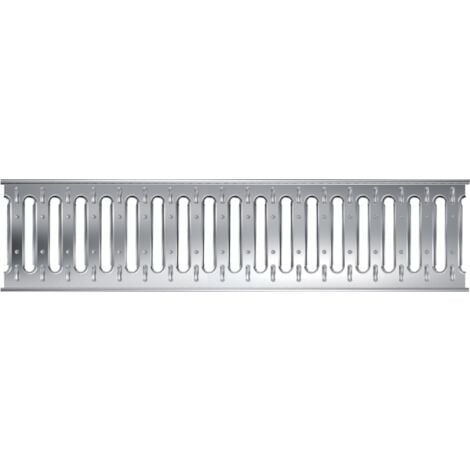 MEA Grille passerelle 1 mètre en INOX, Classe de Charge A 15 pour Passage piéton. Grille Compatible pour Les caniveaux Largeur 100 mm