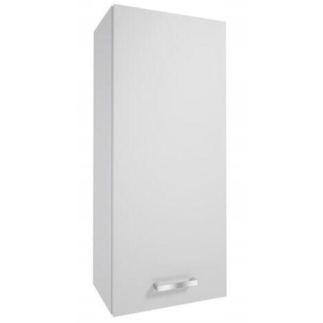 Mea weiß glänzender Badezimmer-Wandschrank 71x30 cm