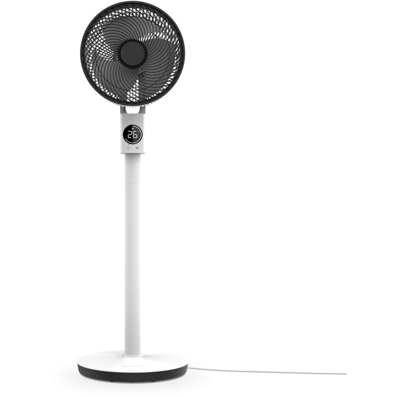 MEACO MeacoFan Sefte 10", ventilateur sur pied, circulation d'air silencieuse, réglable en hauteur, oscillation horizontale et verticale, moteur sans