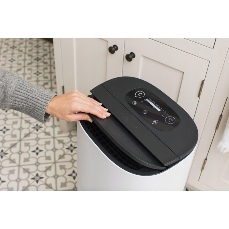 Déshumidificateur MeacoDry Arete® Two 10L, silencieux, appli mobile, filtre HEPA, linge sec, basse conso, pour 1–2 pièces