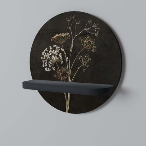 MEADOW MEMORIES Rundes Regal Schwarz