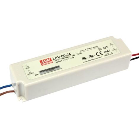 Mean Well 8720207883702 Schaltnetzteil 24V weiß