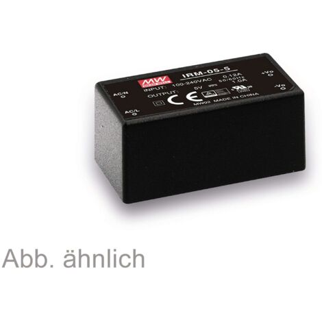 MEAN WELL AC/DC-Printnetzteil IRM-05-12, 12 V-/0,42 A, 5 W