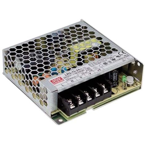 Mean Well ALIMENTATION Á DÉCOUPAGE POUR ÉQUIPEMENT INFORMATIQUE - 1 SORTIE - 75 W - 12 V - CHÂSSIS FERMÉ - USAGE PROFESSIONNEL UNIQUEMENT