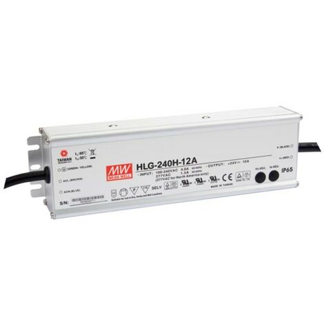 Mean Well ALIMENTATION À DÉCOUPAGE - SORTIE SIMPLE - 240W - 12V