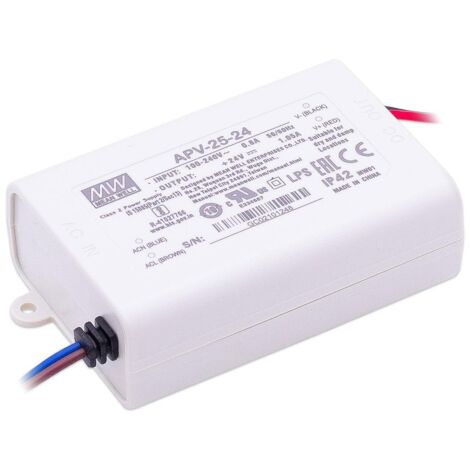 Mean Well APV-25-24 LED Netzteil 25.2W 24V 1.05A IP42 Schaltnetzteil CV