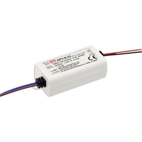 Mean Well APV-8-24 Trasformatore per LED Tensione costante 8 W 0 - 0.34 A 24 V/DC non dimmerabile, Protezione sovraccar