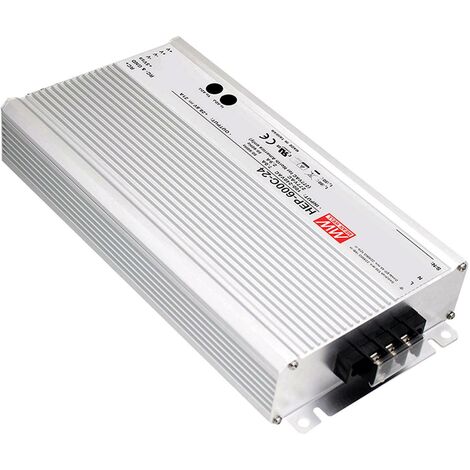 MEAN WELL Chargeur pour batteries au plomb HEP-600C-24 24 V Courant de charge (max.) 21 A Q468922