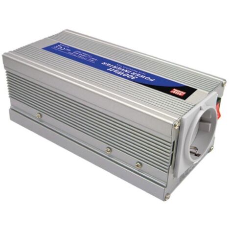 Mean Well - Convertidor de CC a CA con Onda Sinusoidal Modificada - 300 W - Enchufe Alemán