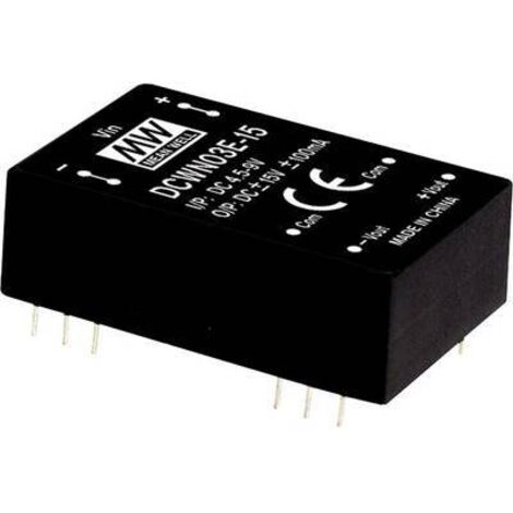Mean Well DCWN03B-12 Module convertisseur CC/CC 125 mA 3 W Nbr. de sorties: 2 x Contenu 1 pc(s) Q128892