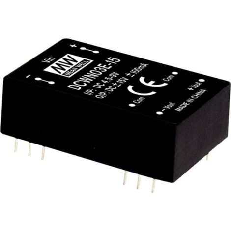 MEAN WELL DCWN03C-12 Module convertisseur CC/CC 125 mA 3 W Nbr. de sorties: 2 x Contenu 1 pc(s)