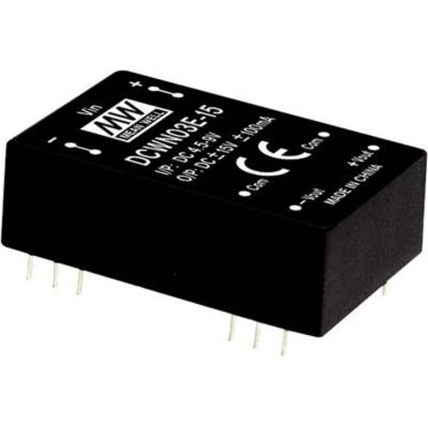 MEAN WELL DCWN03C-12 MODULO CONVERTITORE DC/DC 125 MA 3 W NUM. USCITE: 2 X