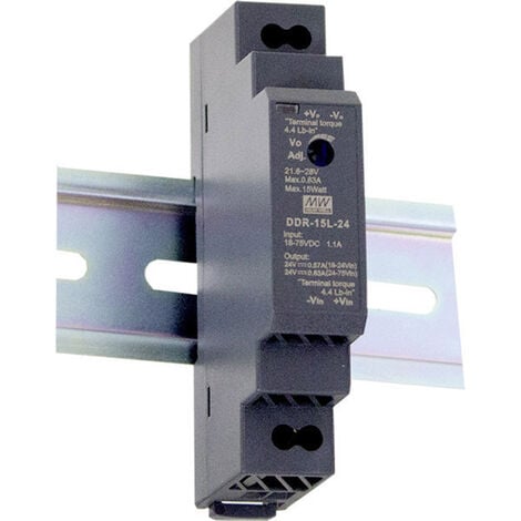 Mean Well DDR-15G-5 Hutschienen-DC/DC-Wandler (DIN-Rail) 5 V/DC 3 A 15 W Anzahl Ausgänge:1 x Inhal