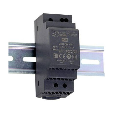 MEAN WELL DDR-30G-12 CONVERTISSEUR CC/CC POUR RAIL (DIN) 12 V/DC 2.5 A 30 W NBR. DE SORTIES:1 X CONTENU 1 PC(S)