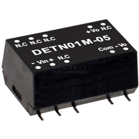 MEAN WELL DETN01M-15 DC/DC-Wandlermodul 34 mA 1 W Anzahl Ausgänge: 2 x Inhalt 1 St.